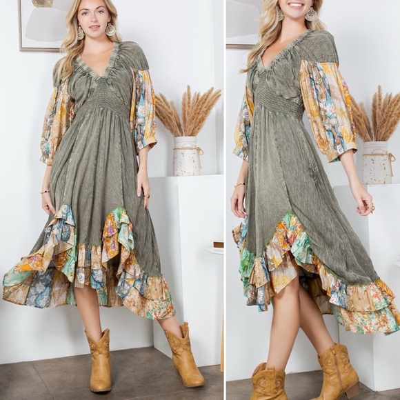 #25 New! Boho Gorgeous Maxi Dress - Picture 1 of 5